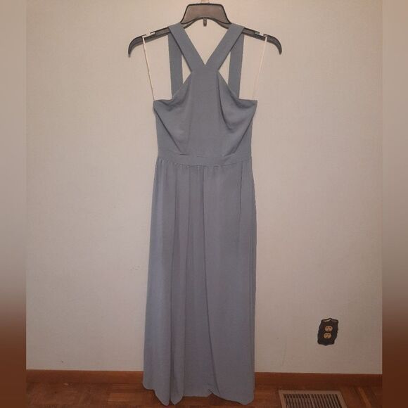 Lulu’s Air of Romance Light Blue Maxi Dress Size M - Picture 7 of 11